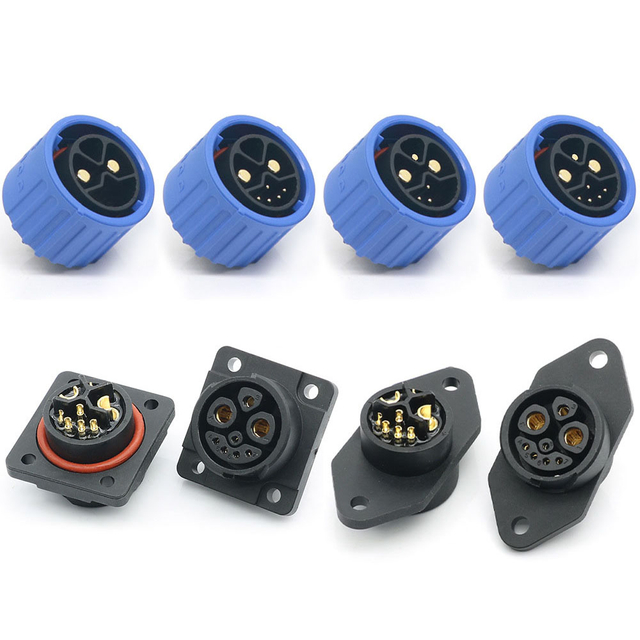 Gerade geformte M23-Stecker-Kabelbaugruppe zum Laden und Entladen des Akkus